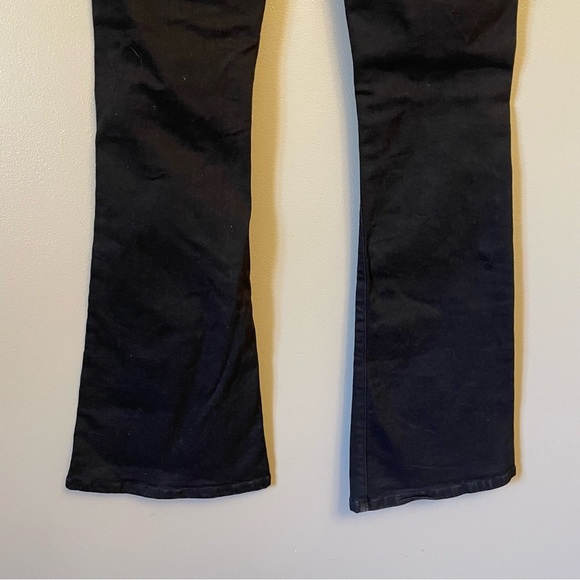 ASOS Black Flare Jeans Size 28 x 30 distressed - Picture 5 of 14
